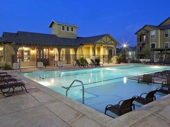 Sparkling swimming pool